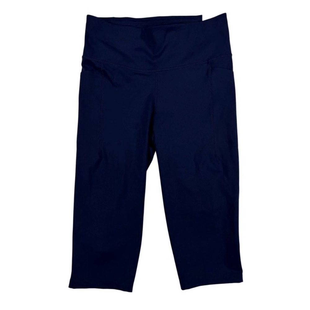 Calia Women's Powermove Opulent Blue High Rise Knee Crop Leggings - Picture 4 of 5